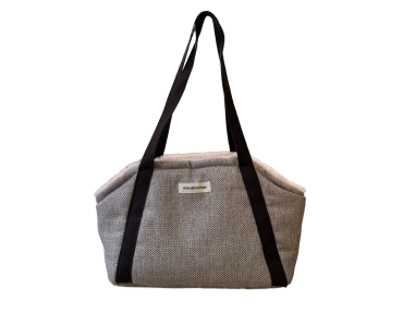 sac de transport rose chevron chien chat