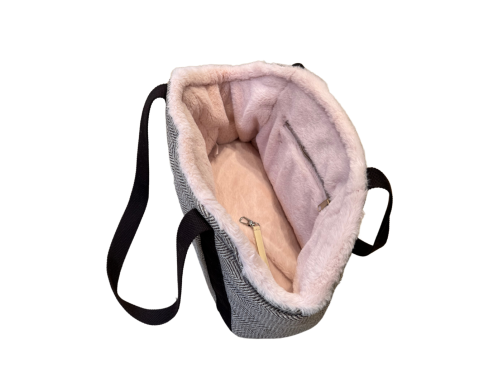 SAC TRANSPORT MOUSTACHES CHEVRON ROSE PM