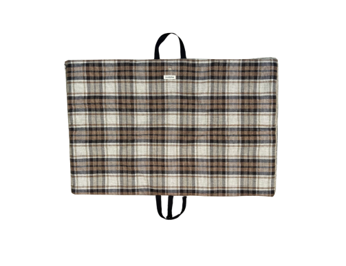 TRAVEL MATE MOUSTACHES TARTAN BEIGE 120X80CM TRAVEL MATE MOUSTACHES TARTAN BEIGE 120X80CM