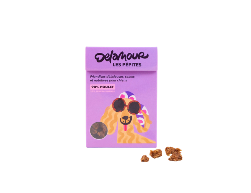 friandise de poche pour chien delamour poulet