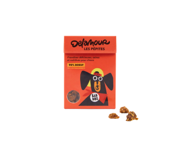 friandise de poche pour chien boeuf delamour