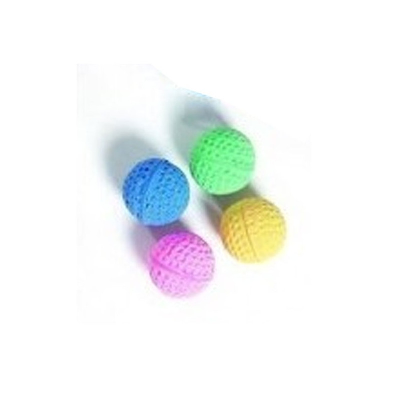 4  BALLES EPONGE REBONDISSANTES