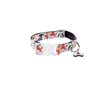 collier chien médaillon