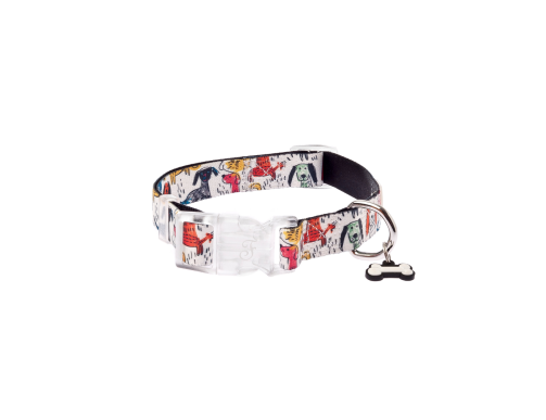 collier chien médaillon