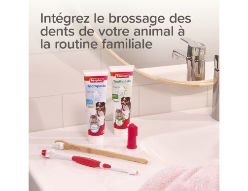 COMBI-PACK CHIOT DENTIFRICE+2 BROSSES A DENTS