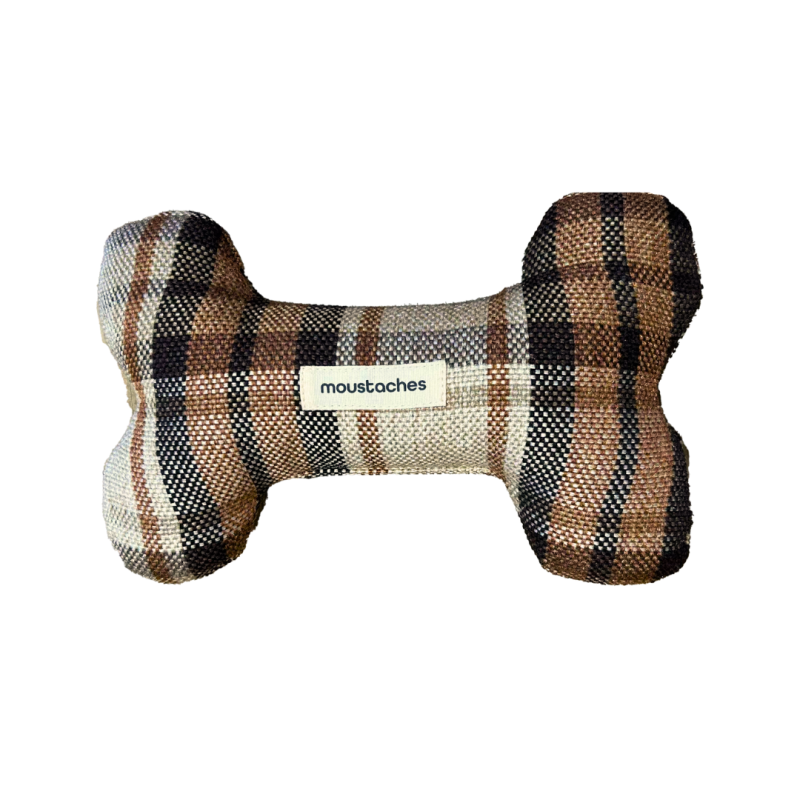JOUET OS MOUSTACHES TARTAN BEIGE PM JOUET OS MOUSTACHES TARTAN BEIGE PM