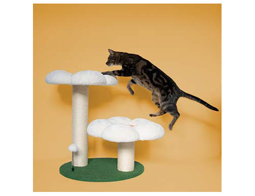 ARBRE A CHAT FLOWER POWER 62X49X59CM ARBRE A CHAT FLOWER POWER 62X49X59CM