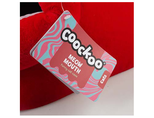 MAISON DE CHAT MEOW BOUCHE ROUGE