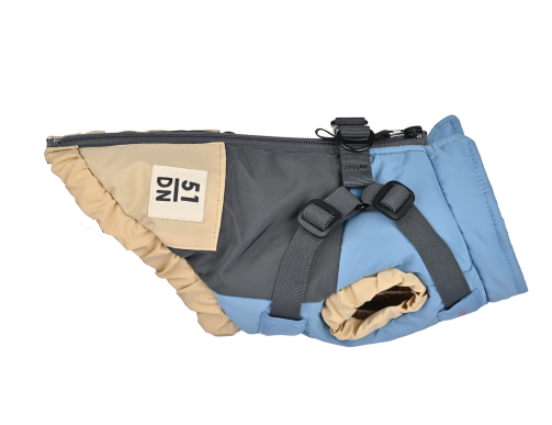MANTEAU 51 COLOR BLOCK HARNAIS ANTHRACITE