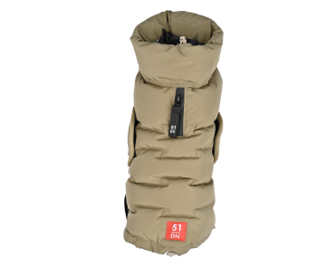 doudoune beige sable pour chien hiver north face