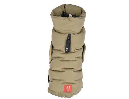 doudoune beige sable pour chien hiver north face