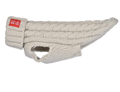 Pull CABLE SWEATER beige spécial Teckel