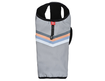 manteau réfléchissant pour chien gris flash