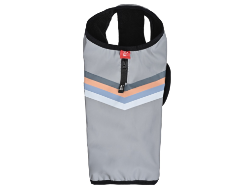 manteau réfléchissant pour chien gris flash