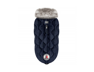 doudoune chaude pour chien hiver bleu marine