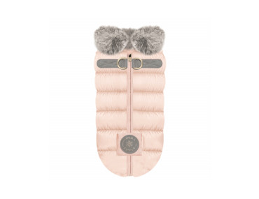 doudoune manteau rose pour chien hiver