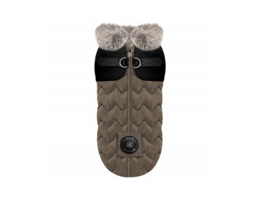 doudoune manteau pour chien hiver marron kaki chaud