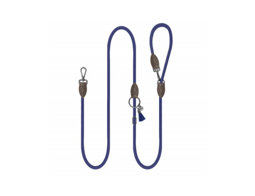 laisse bandoulière pour chien bleu marine ajustable