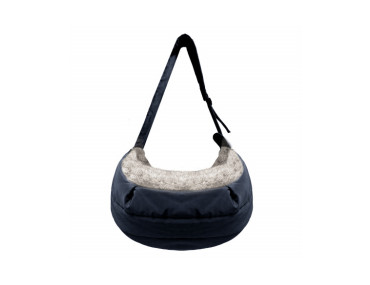 sac bandoulière pour chien bleu marine
