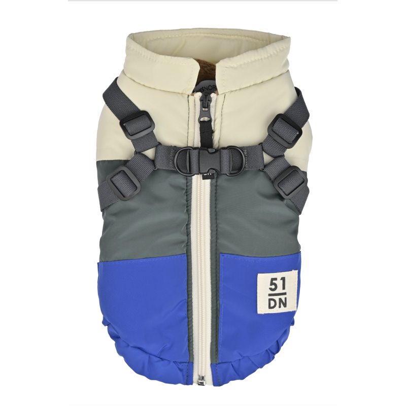 MANTEAU 51 COLOR BLOCK HARNAIS VERT MANTEAU 51 COLOR BLOCK HARNAIS VERT
