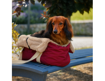 SAC TRANSPORT DOUX ROUGE