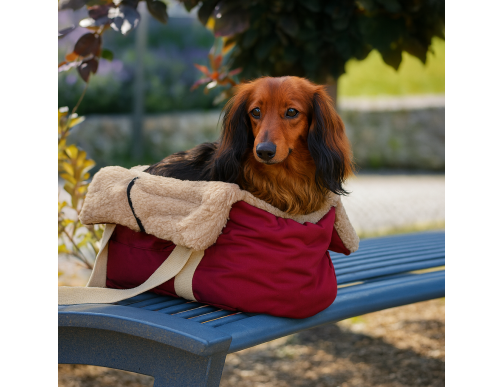 SAC TRANSPORT DOUX ROUGE