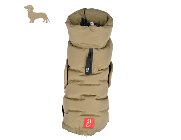 edge coat manteau sable teckel