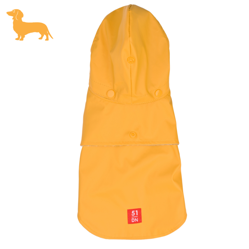 MANTEAU RAINY COAT JAUNE POUR TECKEL