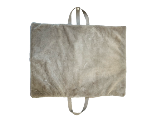 TRAVEL MATE MOUSTACHES BOUCLETTE BEIGE 120X80CM