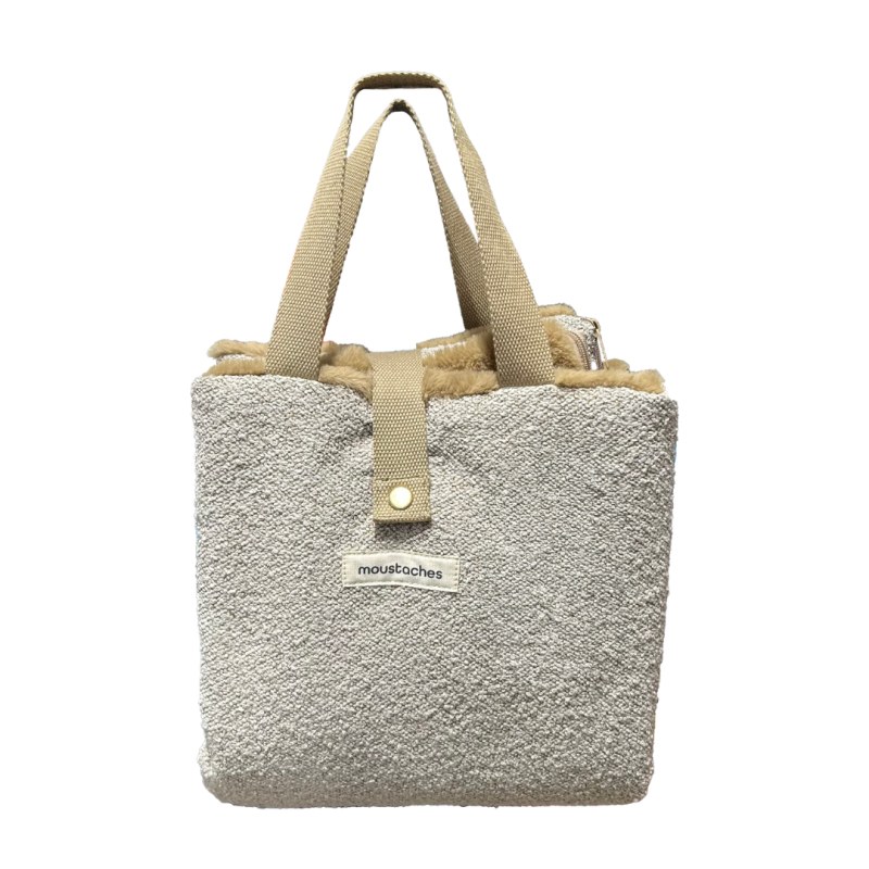 TRAVEL MATE MOUSTACHES BOUCLETTE BEIGE 80X60CM TRAVEL MATE MOUSTACHES BOUCLETTE BEIGE 80X60CM