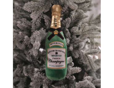 CHAMPAGNE DOG TOY -NOEL