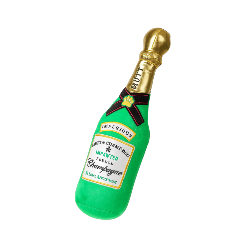 CHAMPAGNE DOG TOY -NOEL