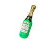 bouteille de champagne chien jouet noël