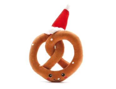 bretzel jouet chien de noël