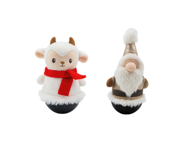 jouet chat noël Tumbler gnome mouton