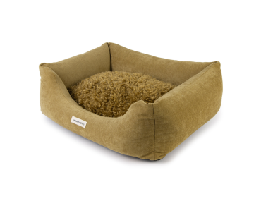 SOFA MOUSTACHES VELOURS/FRISE AMBRE