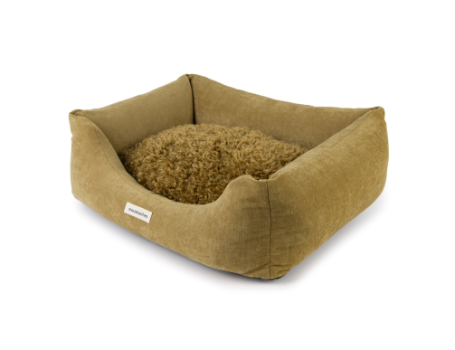 SOFA MOUSTACHES VELOURS/FRISE AMBRE