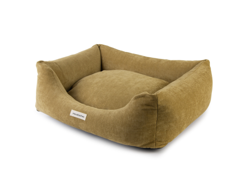 SOFA MOUSTACHES VELOURS/FRISE AMBRE