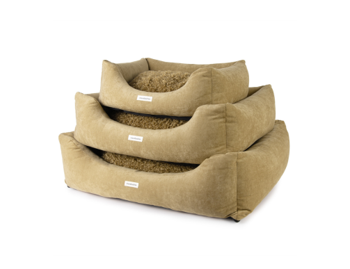 sofa moustaches ambre frisé velours chien grand petit