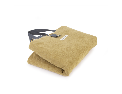 TRAVEL MATE MOUSTACHES VELOURS/FRISE AMBRE