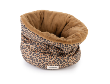 BASKET MOUSTACHES PANTHERE COGNAC
