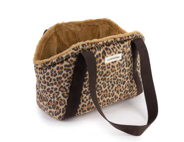 sac de transport panthere pour chien et chat brun roux Moustaches