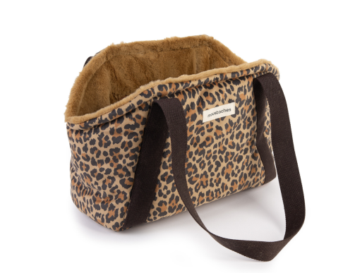 sac de transport panthere pour chien et chat brun roux Moustaches