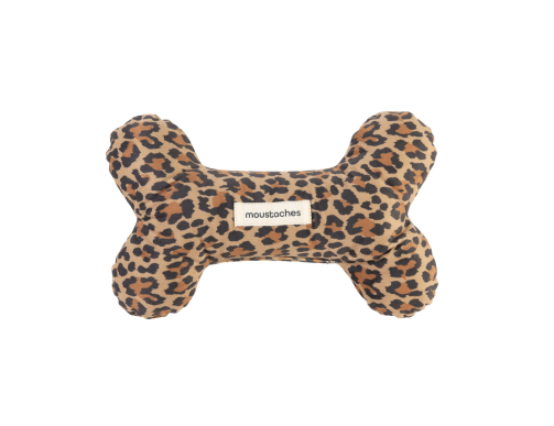 jouet os chien leopard panthere Moustaches