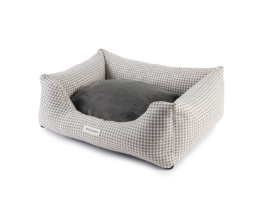 SOFA MOUSTACHES PIED DE POULE SAUGE