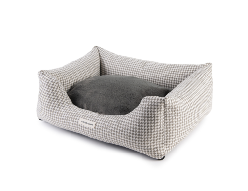 SOFA MOUSTACHES PIED DE POULE SAUGE