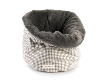 BASKET MOUSTACHES PIED DE POULE SAUGE