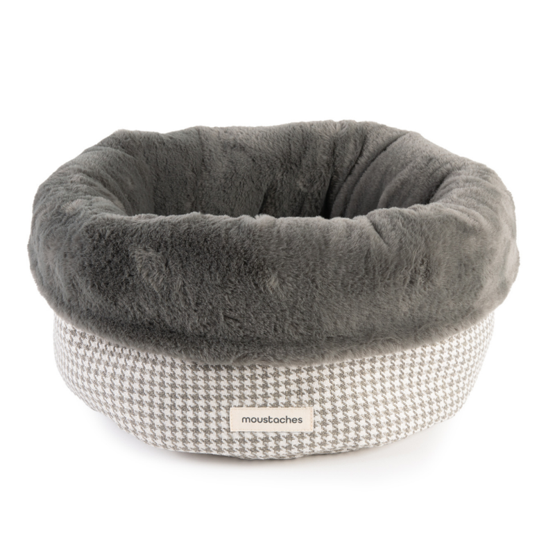 BASKET MOUSTACHES PIED DE POULE SAUGE