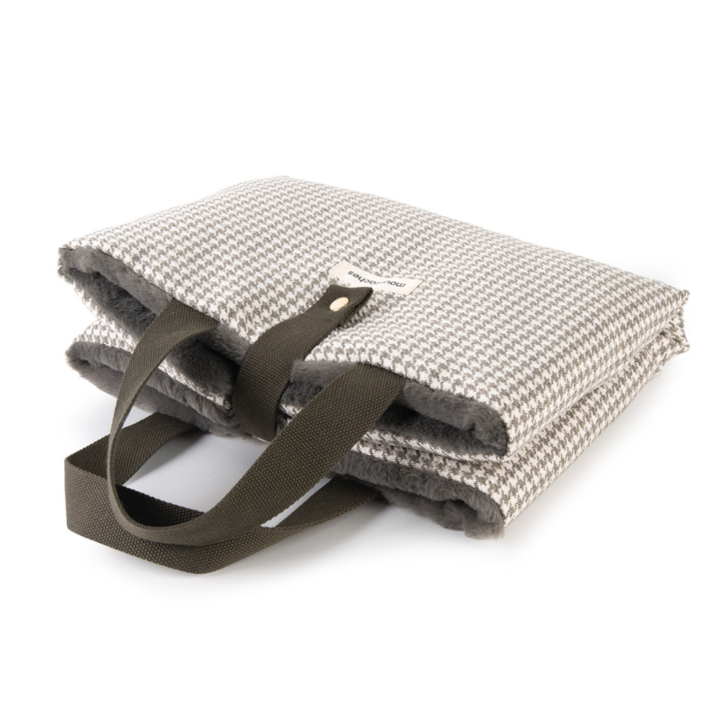 TRAVEL MATE MOUSTACHES PIED DE POULE SAUGE
