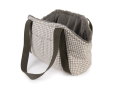 SAC TRANSP MOUSTACHES PIED DE POULE SAUGE